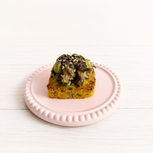 Mini Toston de polenta con vegetales